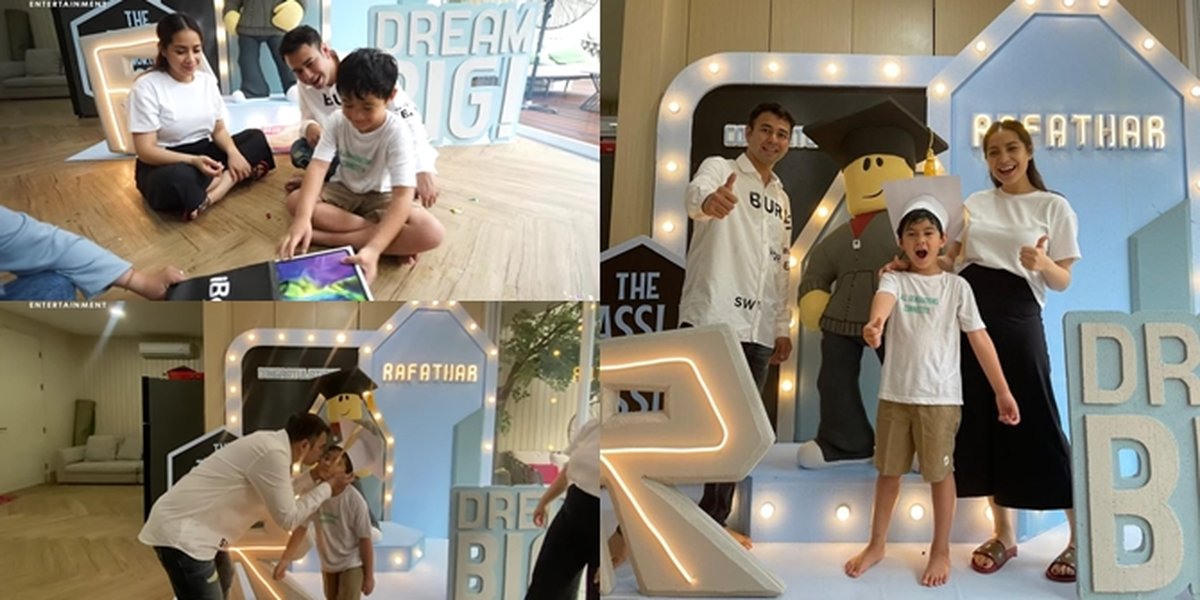 7 Portraits of Rafathar's Graduation Celebration Held Simply at Home, Gets an iPad for School - Netizens: Even TK Graduates Like This