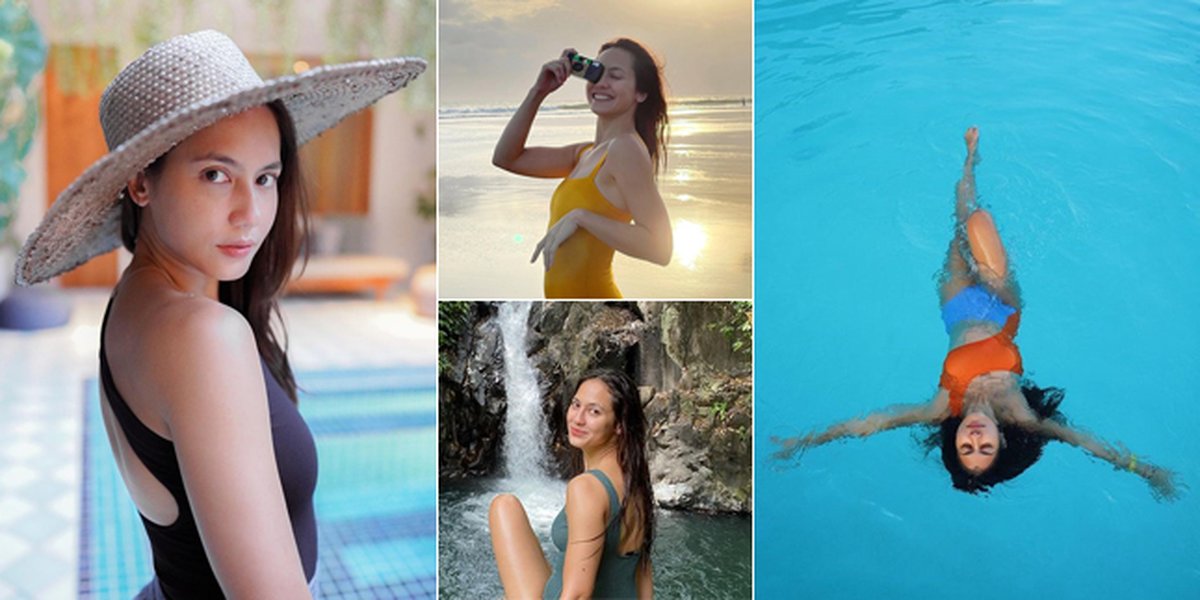 7 Photos of Pevita Pearce Showing off Body Goals and Exotic Charm in Swimsuit