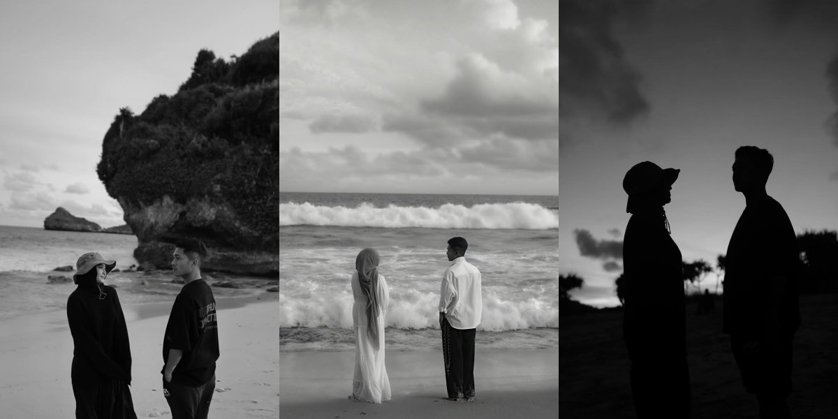 7 Pre-wedding Photos of Septian, Atta Halilintar's Personal Assistant, Romantic by the Beach - Flooded with Congratulations and Prayers