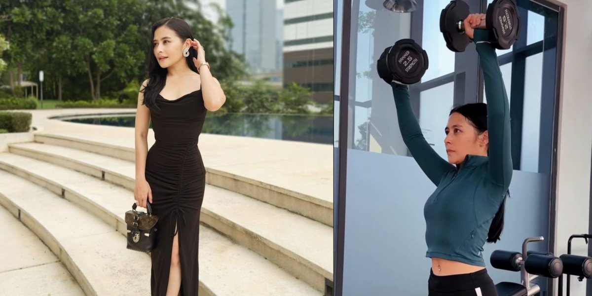 9 Photos of Prilly Latuconsina at the Gym Accompanied by a Personal Trainer, Sharing Tips for a Flat Stomach and Small Waist 