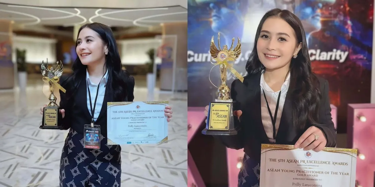 7 Photos of Prilly Latuconsina Winning an Award at the ASEAN PR Excellence Awards, Omara Esteghlal Gives Praise