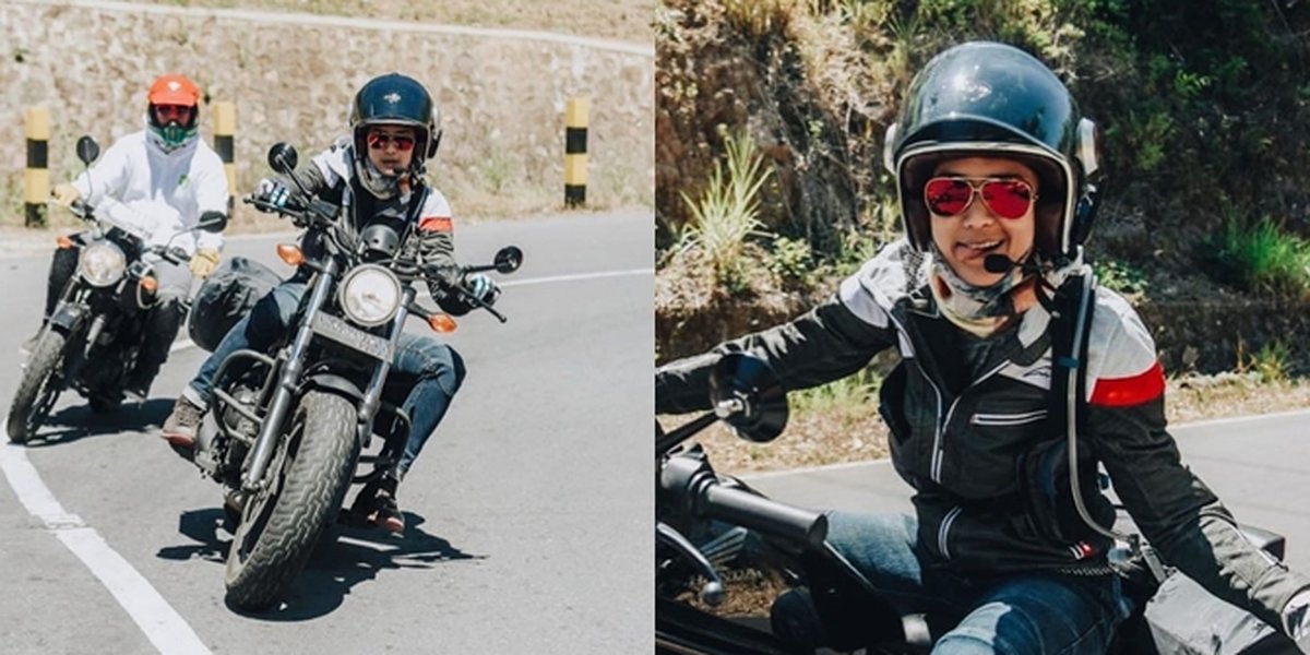7 Portraits of Prisia Nasution Riding a Big Motorcycle, Exploring Labuan Bajo to Larantuka