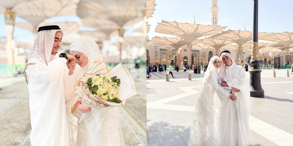 7 Portraits of Zulkifli Hasan's Daughter and Zumi Zola's Wedding at the Nabawi Mosque-Madinah, Simple Ceremony Attended by Ustaz Adi Hidayat