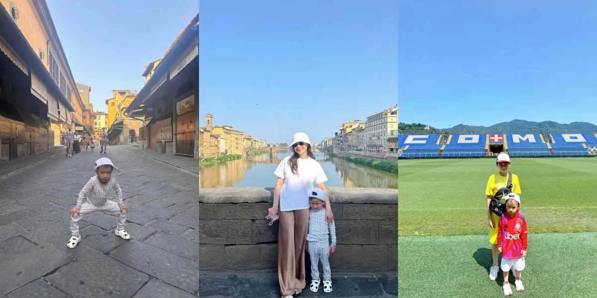 7 Photos of Rayyanza, Nagita Slavina's Child, on Vacation in Italy, Hilariously Claims to Resemble Dedi Mulyadi Because of This