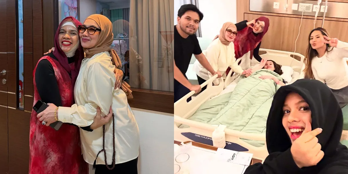 7 Photos of Reza Artamevia Meeting Geni Faruk During Aaliyah Massaid's Delivery, Now Officially a Grandmother