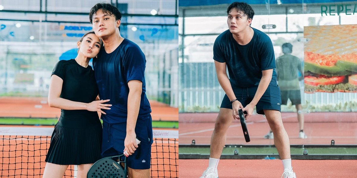 7 Photos of Rizky Febian Looking Sportier, Enthusiastically Playing Padel and Even Volleyball