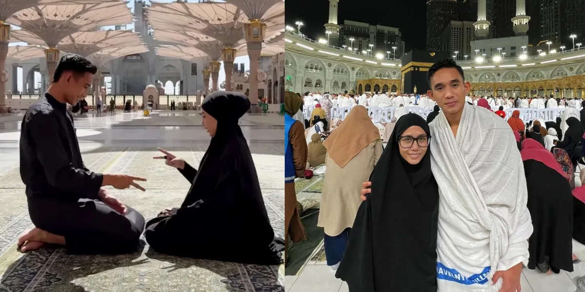 7 Photos of Rizky Ridho and Shendy Aulia Performing Umrah Together After Getting Married, Their Couple Vibes are Soothing