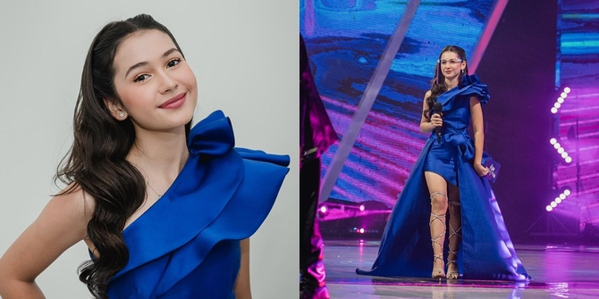 7 Portraits of Sandrinna Michelle, Star of 'DARI JENDELA SMP', Attending SCTV MUSIC AWARDS 2022, Stunning in a Blue Gown - Netizens: Always Beautiful!
