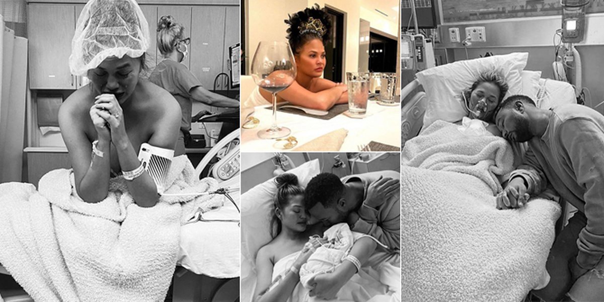 7 Sad Portraits of Chrissy Teigen and John Legend Crying at the Hospital After Suffering Miscarriage