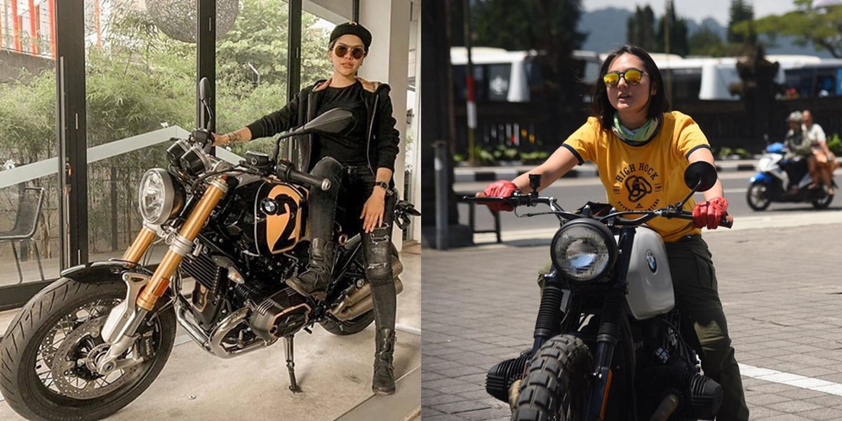 7 Pictures of Beautiful Celebrities Riding Big Motorcycles, Cool and Fierce