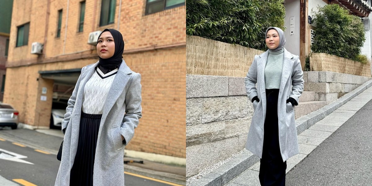 7 Portraits of Selfi Yamma During Vacation in South Korea, Even More Stylish in Hijab - Very Beautiful