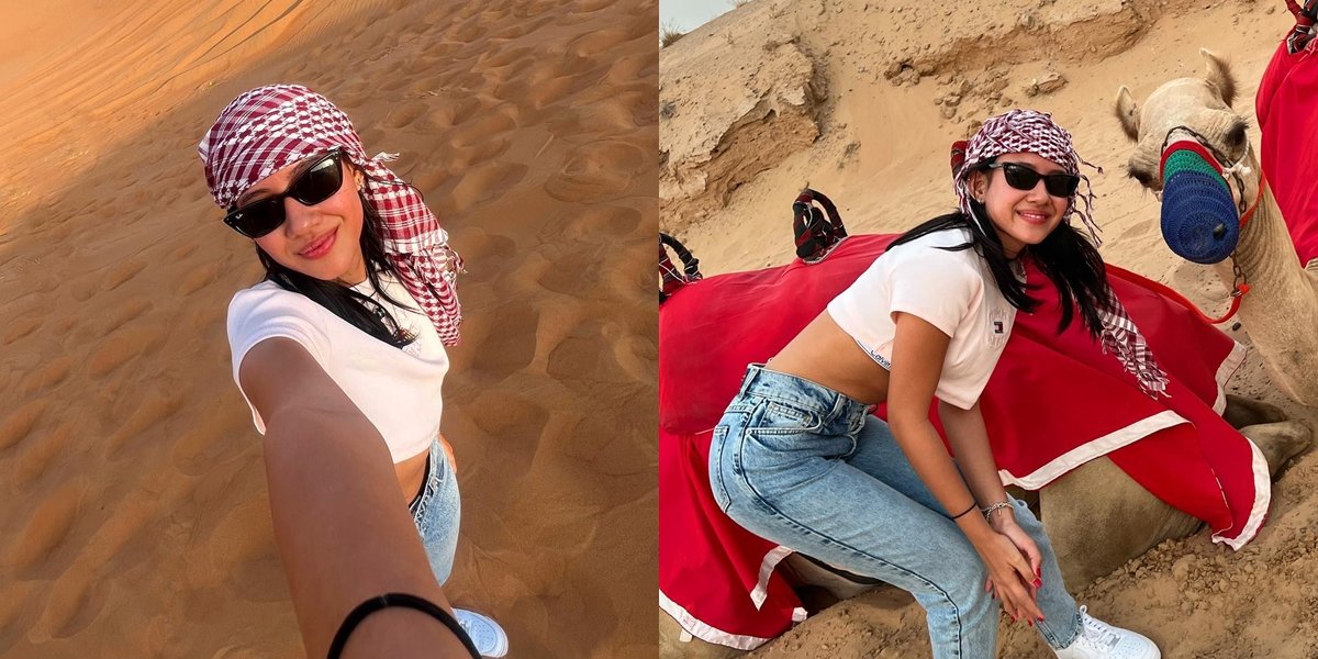 7 Portraits of Shenina Cinnamon Vacationing in Dubai Wearing a Crop Top, Many Netizens Reminded Her That Her Outfit is Inappropriate for the Place
