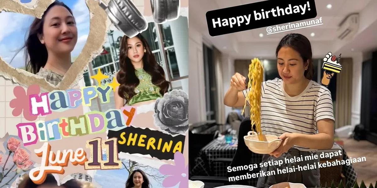 7 Photos of Sherina Munaf's 35th Birthday, Cutting Nasi Tumpeng and Flooded with Congratulations