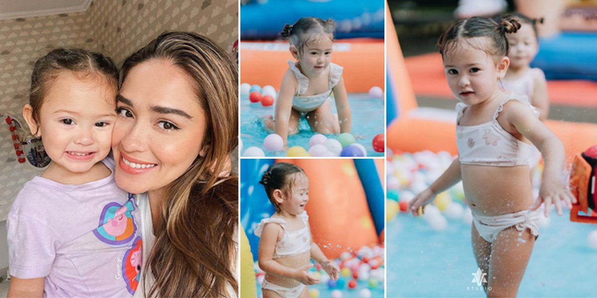 7 Portraits of Sophia, Yasmine Wildblood's Second Daughter, Swimming in a Small Bikini, Making Everyone Adore Her - Her Foreign-Looking Face Becomes the Spotlight