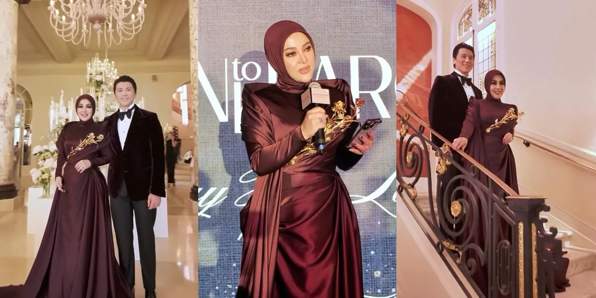 7 Photos of Syahrini Showcasing Prestigious Award Achievements in Cannes, Glamorous Style Accompanied by Reino Barack