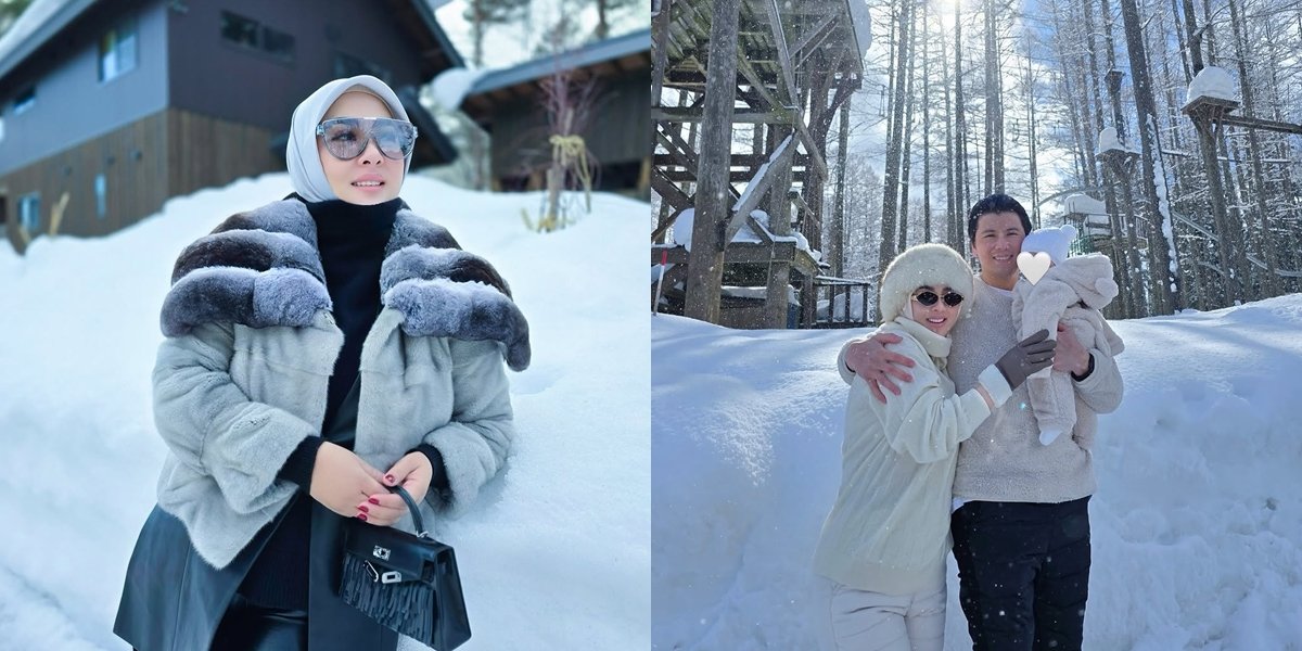 7 Photos of Syahrini Taking Her Daughter to See Snow in Japan for the First Time, Still Beautiful and Stylish in Warm Clothes - Together with Reino Barack