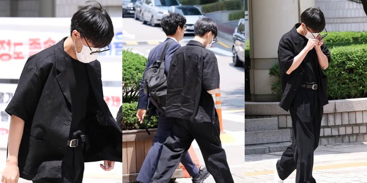 7 Photos of Taeil Ex NCT Attending the First Hearing, Wearing a Mask and Glasses - Bowing His Head While Leaving the Court