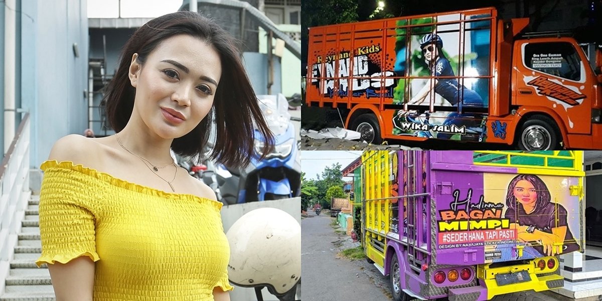 7 Pictures of Trucks Displaying Wika Salim's Face with Funny Captions, Which One is Your Favorite?