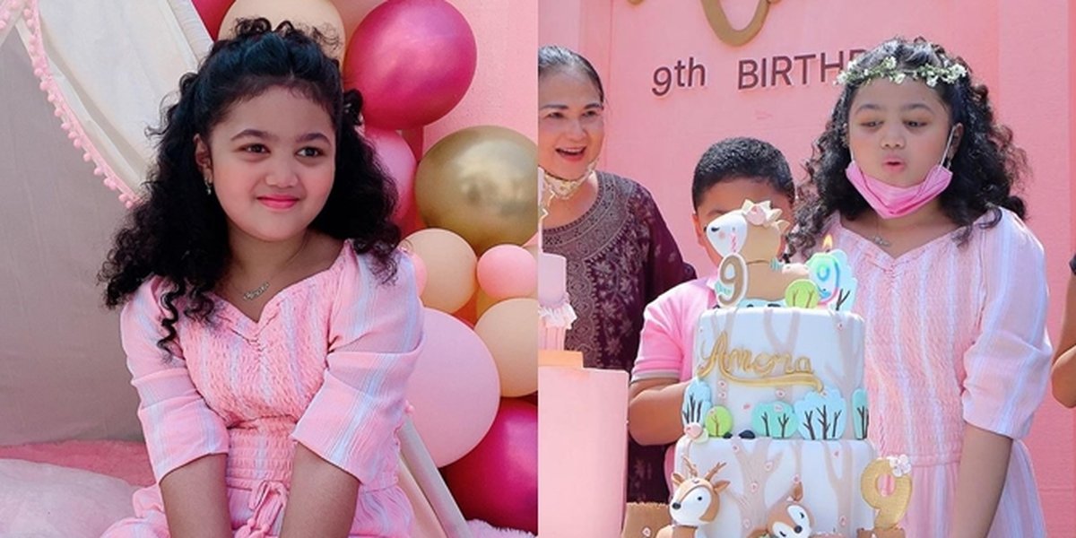7 Pictures of Amora Krisdayanti's 9th Birthday, Celebrated at Home - Full of Pink Nuances