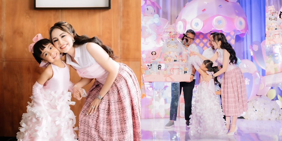 7 Birthday Photos of Momo Geisha's Daughter, Celebrated with a Luxurious Hello Kitty-Themed Party - Looking Beautiful in a Pink Dress