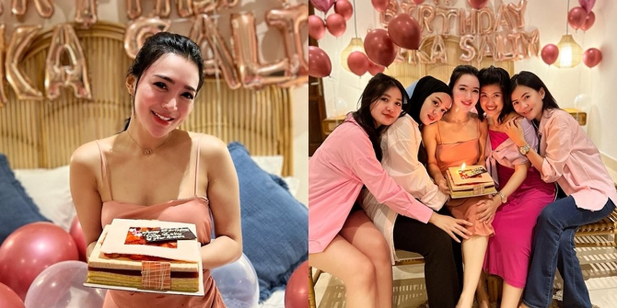 7 Portraits of Wika Salim's 30th Birthday Celebrated with Friends, Made Her Tearful Until Her Eyes Swelled