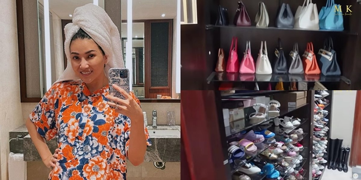 7 Portraits of Sarwendah's Luxurious Walk-in Closet, There are Rows of Branded Bags - Called Mangga Dua Because She Has Many Phone Case Collections