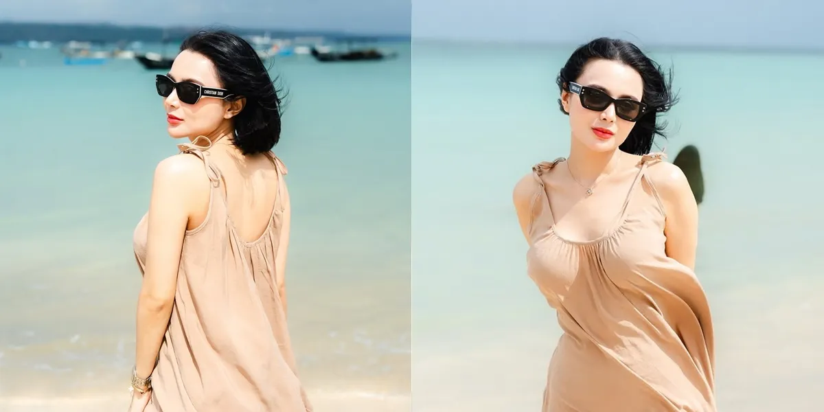 7 Photos of Wika Salim Having Fun at the Beach, Beautiful in the Breeze
