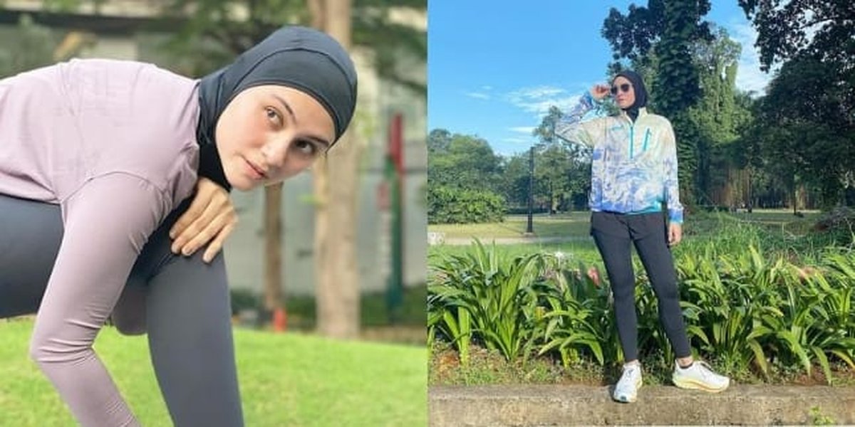 7 Potret Zeze Shahab Still Looks Cool Wearing Cool Outfits While Exercising - Inspiring Hijabers