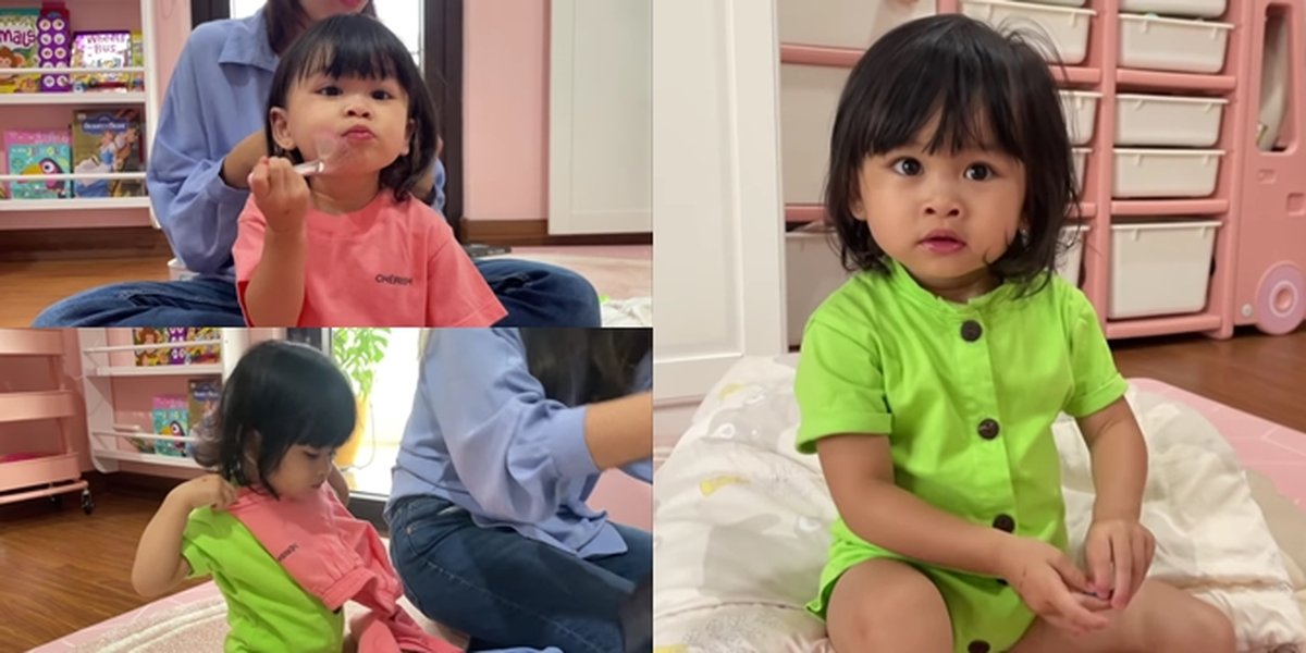 7 Portraits of Zunaira, Syahnaz Sadiqah's 1.8-Year-Old Daughter Who Acts Like an Adult, Wears Make-Up, and Chooses Her Own Clothes Before Going Out