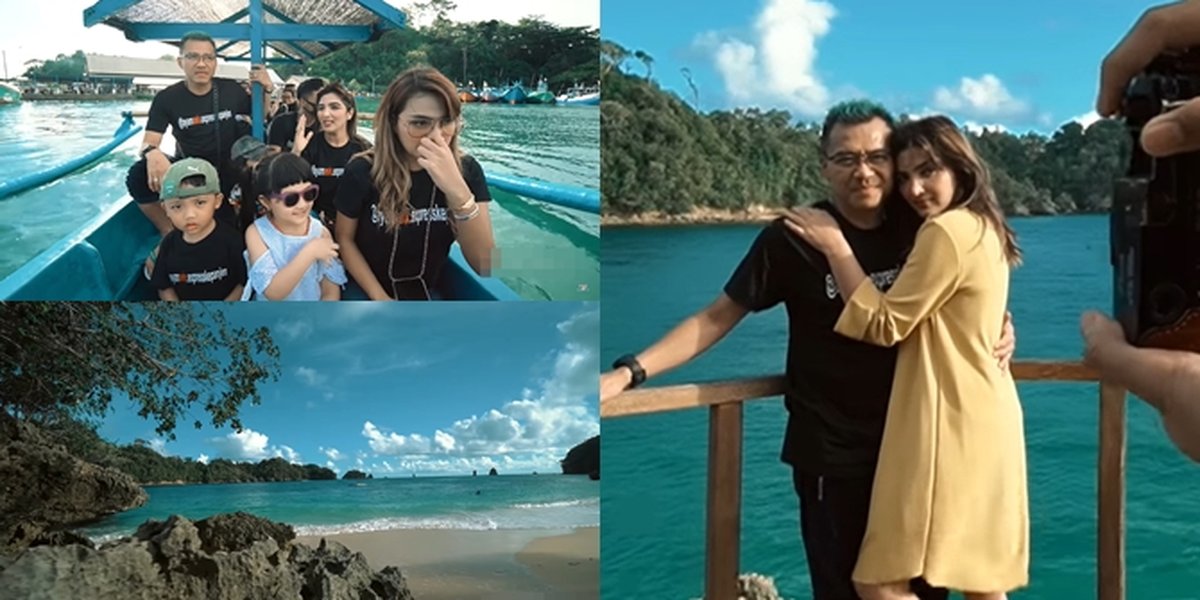 8 Photos of Anang - Ashanty Vacation to 3 Warna Beach, a Place Expected to be Aurel's Pre-wedding Location