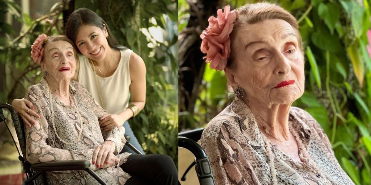 8 Beautiful Photos of Oma Sharena Delon, Still Beautiful and Charming Even Though She's Almost a Century Old
