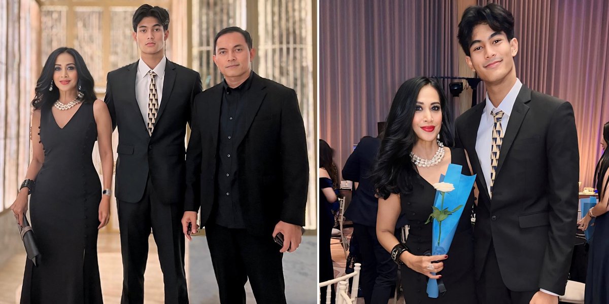 8 Photos of Diah Permatasari and Husband Attending their Son's Graduation Gala Dinner, Luxurious and Classy!