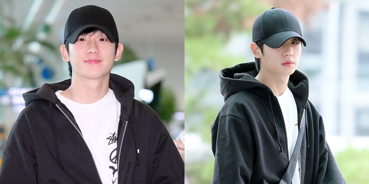8 Photos of Jung Hae In at the Airport Heading to Indonesia, His Smile is Sweet and His Hair is Belai-able
