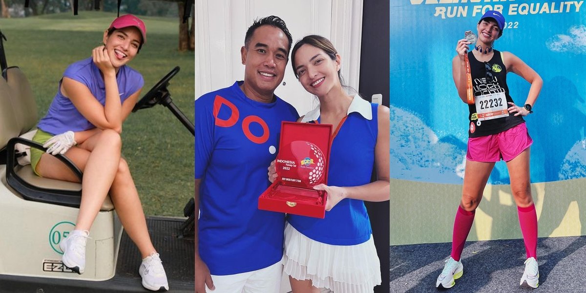 8 Photos of Nia Ramadhani Now More Diligent in Sports After Drug Case, Golfing - Marathon Running and Winning Awards