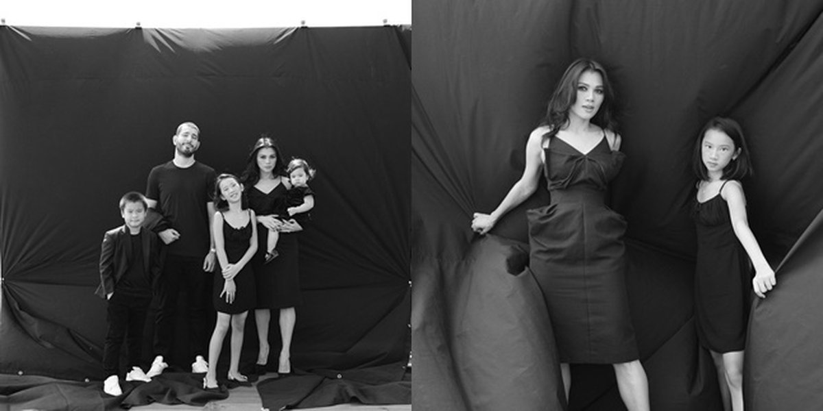 8 Photoshoot Pictures of Adinda Bakrie with Husband and Children, One Good Looking Family - Their Body Goals Attract Attention