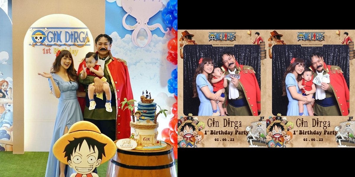 8 Fun and Cute Photos of Adiezty Fersa and Gilang Dirga's One Piece Themed Birthday Party 