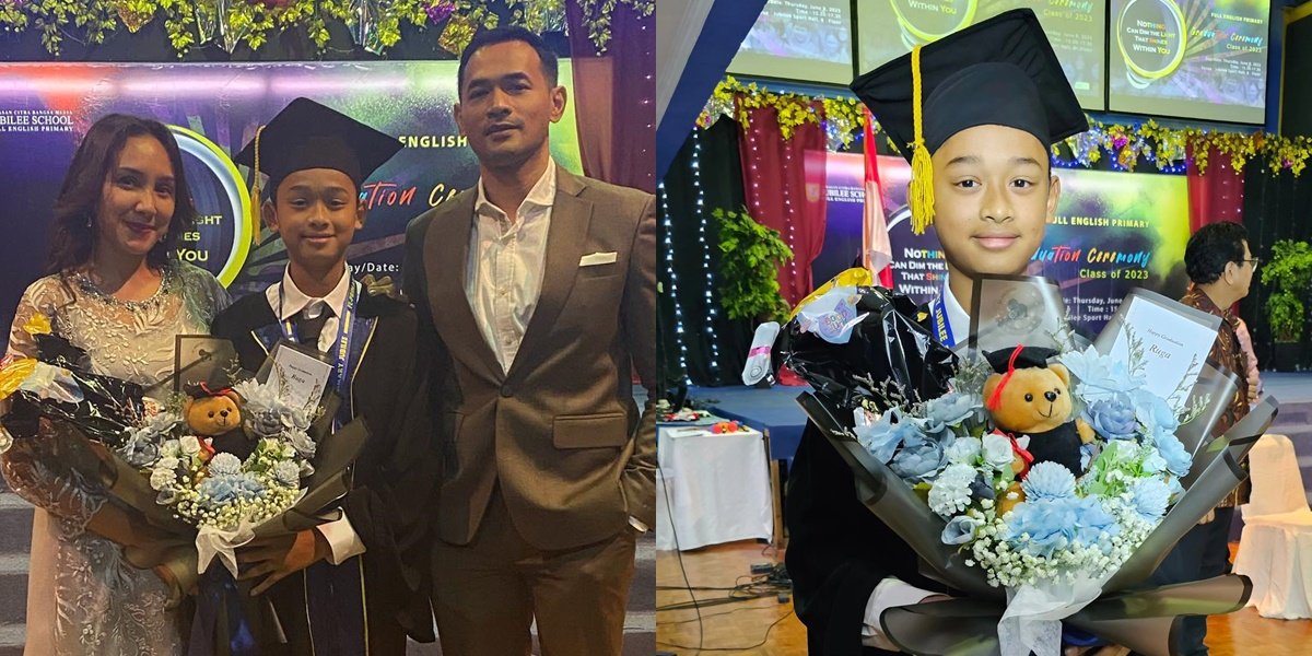 8 Photos of Oka Antara and Rara Wiritanaya's Second Child Graduation, Full English Graduate with Tens of Millions of School Fees