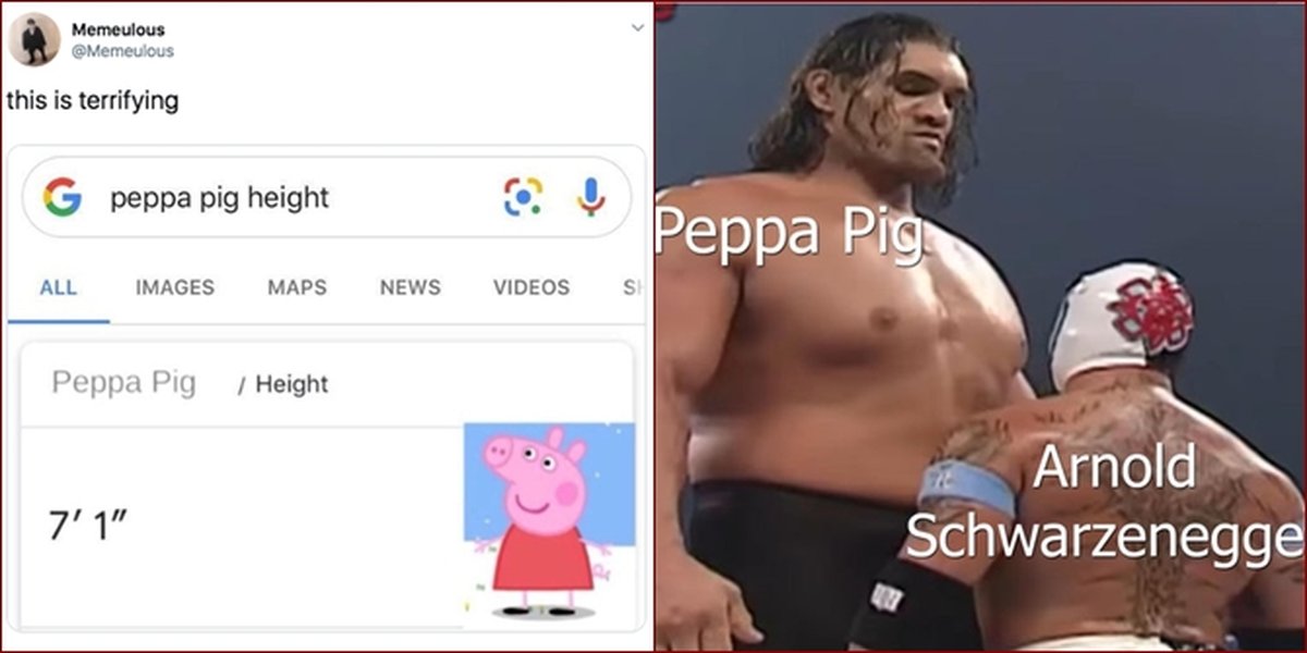 8 Hilarious Memes About the Height of Peppa Pig Animated Character that Went Viral