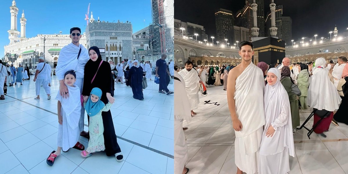  8 Moments of Tasya Kamila Performing Umrah with Her Husband and Bringing Two Children, Looks Busy but Still Happy