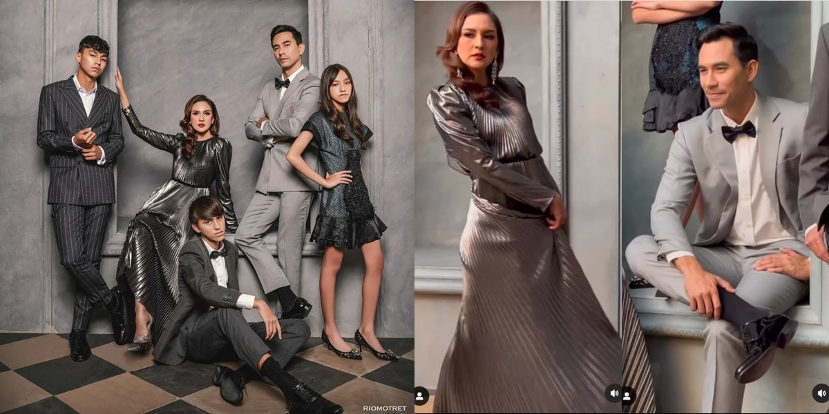 8 Family Photoshoot of Darius Sinathrya and Donna Agnesia, Elegant and Formal, Like the Cullen Family