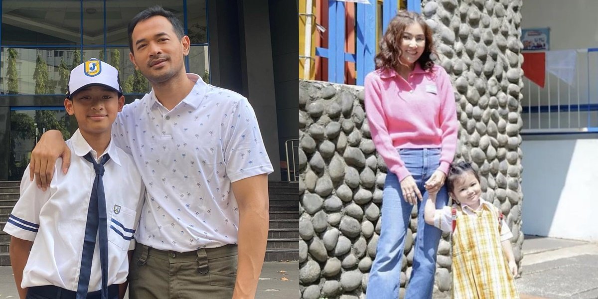 8 Simple Appearances of Artists When Taking Their Children to School, Shandy Aulia Doesn't Shower - Raffi Ahmad Falls Asleep in the Car