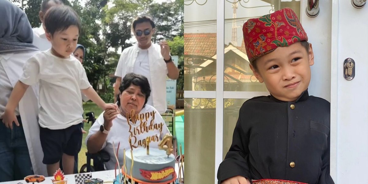 8 Portraits of Abdulghani, Suti Karno's 'Mpok Atun' Grandson, who has not been highlighted, Fluent in English despite just entering Kindergarten