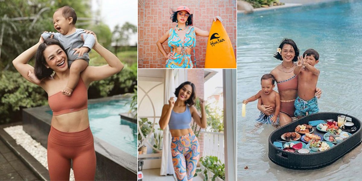 8 Cool Photos of Andien's Abs that Make People Lose Focus, Still Fit After Being a Mother of 2