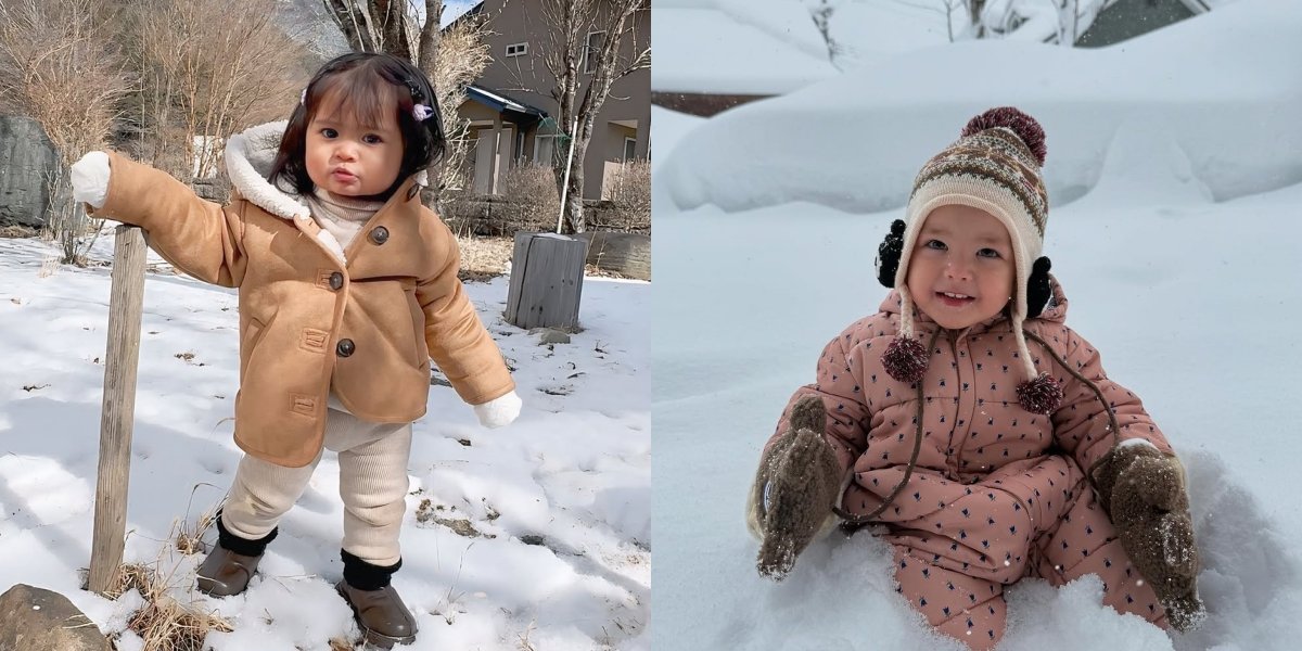 8 Photos of Cunda and Kamari's Style Showdown During Their Vacation Abroad, Adorable Like Dolls in Thick Winter Clothes