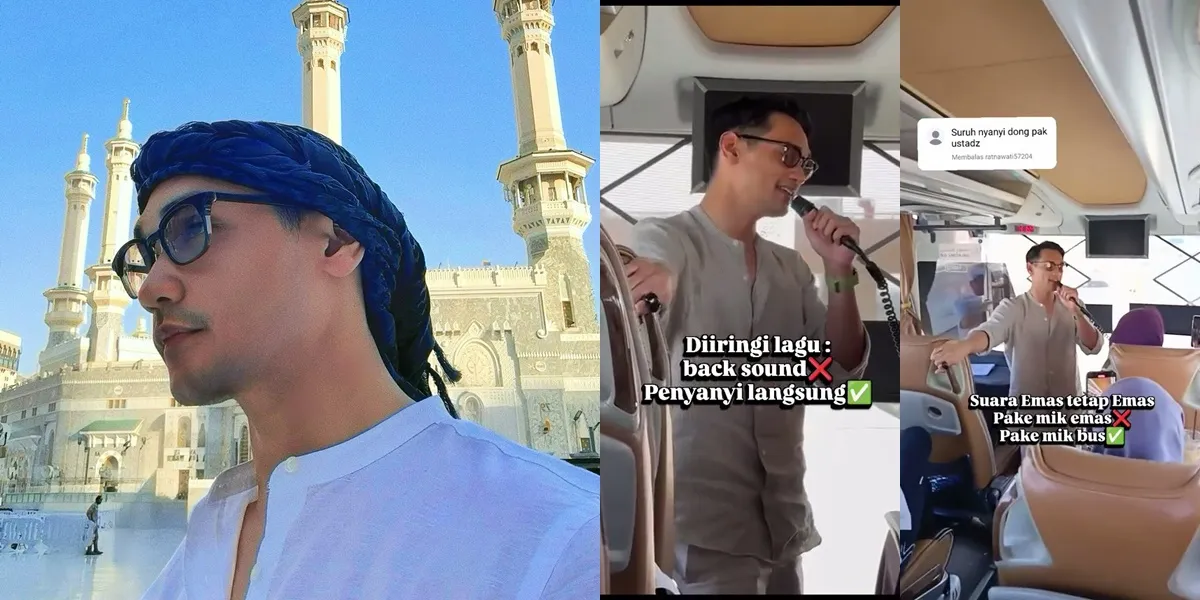 8 Photos of Afgan Asked to Sing Religious Songs with Pilgrims, His Voice Remains Melodious Even with a Bus Mic