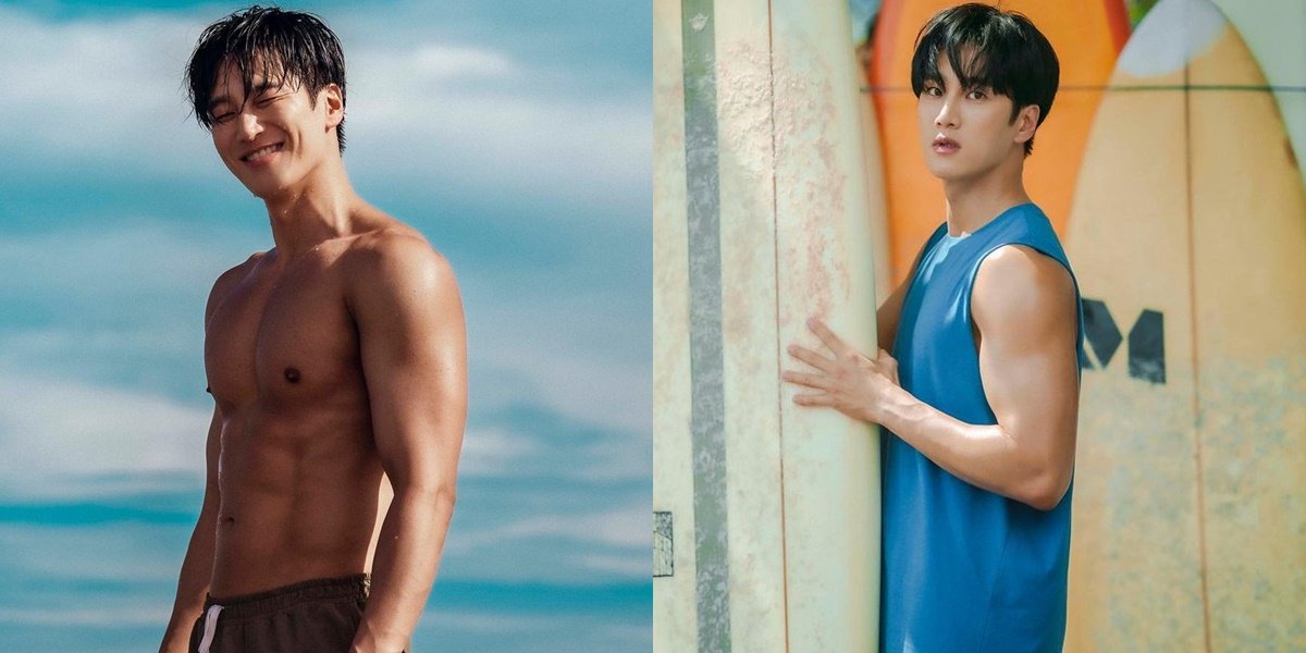 cha eun woo debuts his abs in w korea