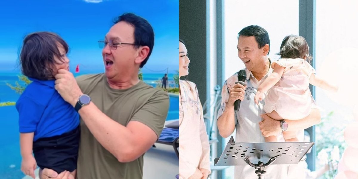 8 Photos of Ahok Babysitting Sarah, His Second Child with Puput Nastiti, Having Fun by the Pool - Netizens Can't Help But Feel Fond