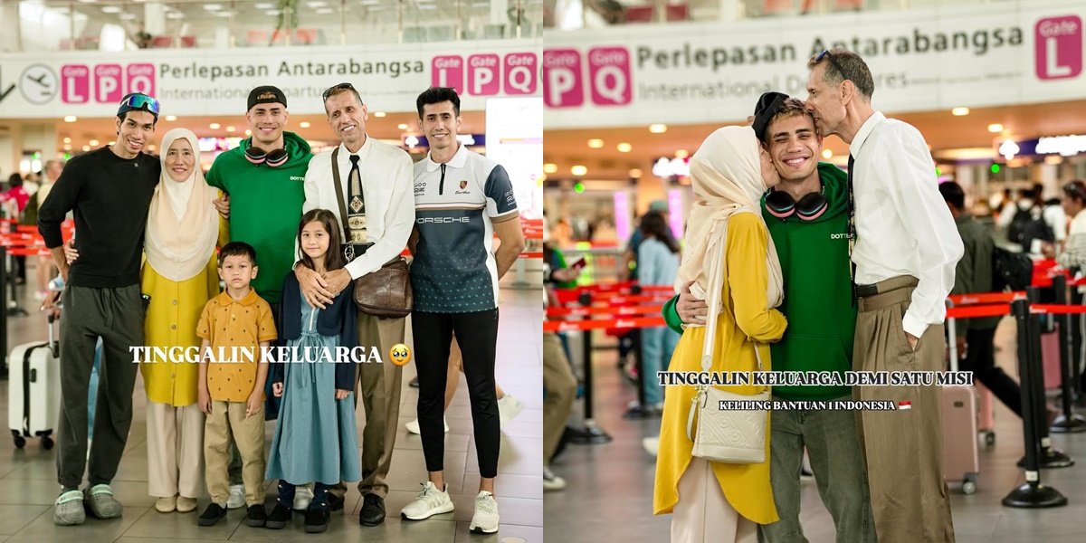 8 Portraits of Aisar Khaled Bidding Farewell to His Family Before Going to Indonesia for a Very Noble Mission