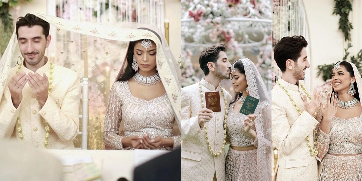 8 Portraits of Jharna Bhagwani and Husein Nasimov's Wedding Ceremony, Looking Beautiful in Indian Bridal Lehenga