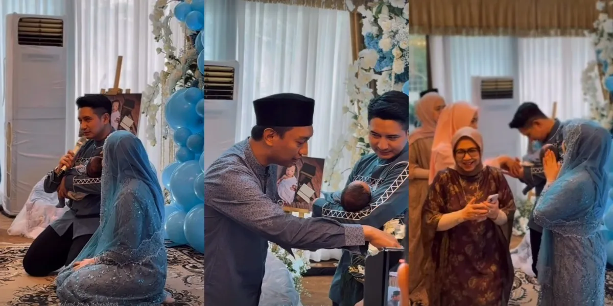 8 Portraits of Chand Kelvin's First Child's Akikah, Held Solemnly with Family